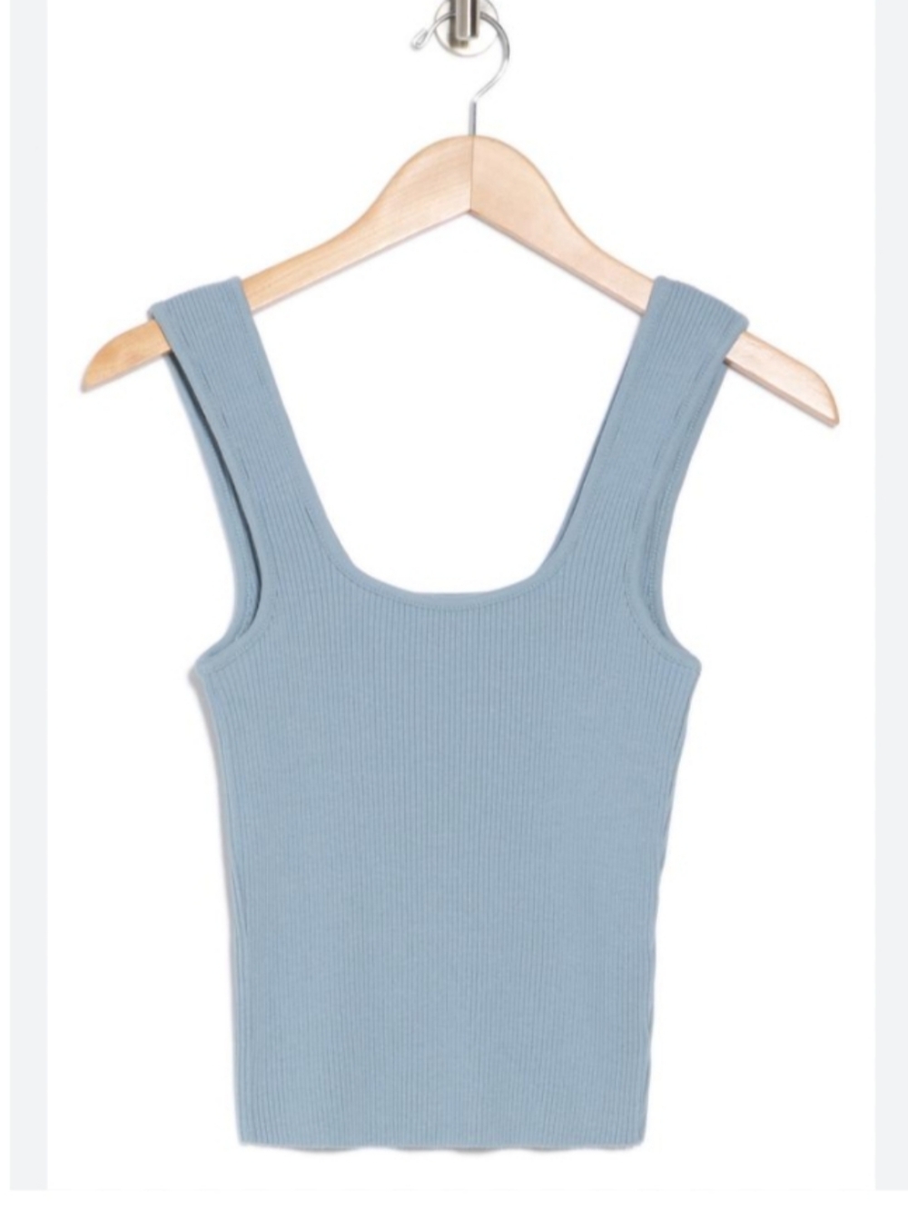 Vince Sweetheart Neck Ribbed Crop Tank Top